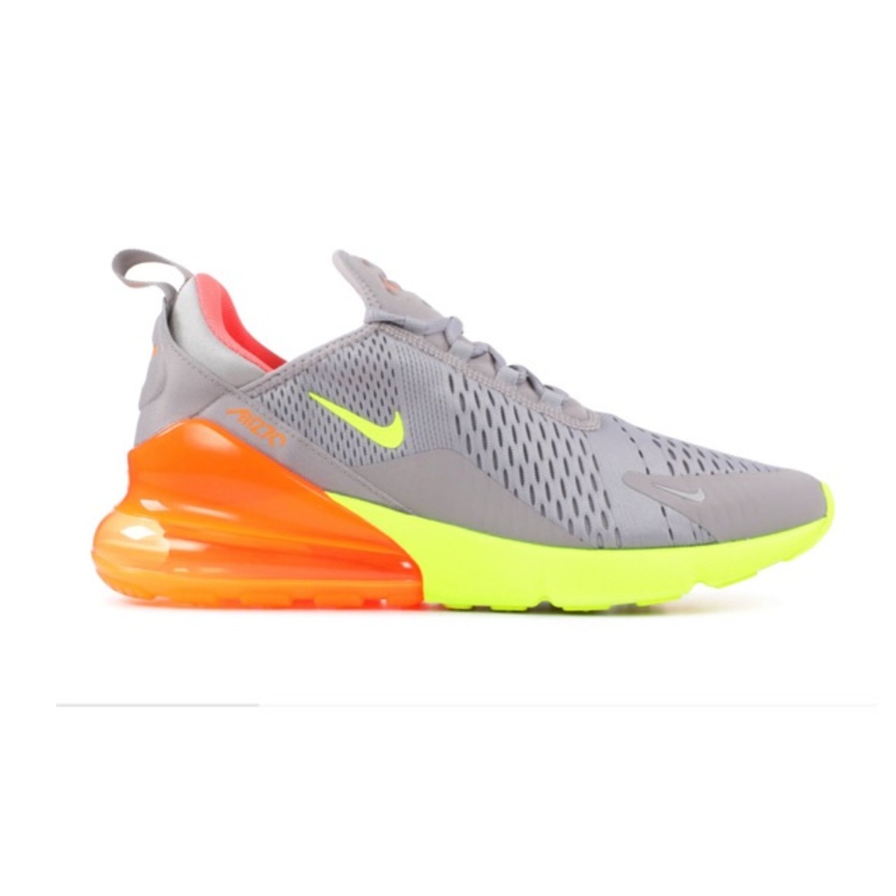 AIR MAX 270 NIKE GREY VOLT ORANGE SHOES
